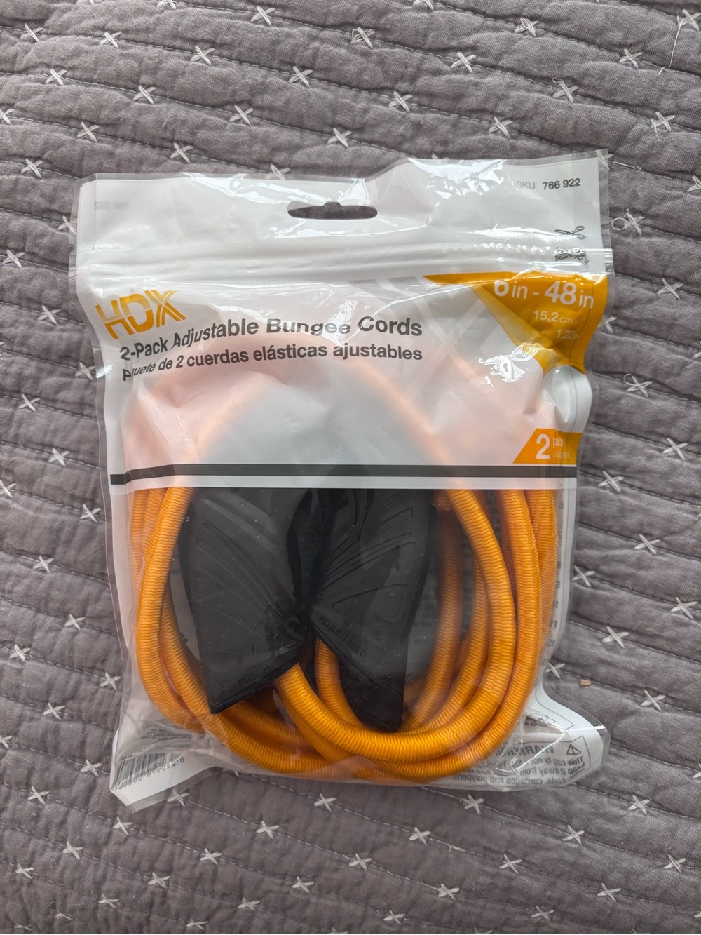 6 inch - 48 inch Adjustable Bungee Cords - 2 Pack